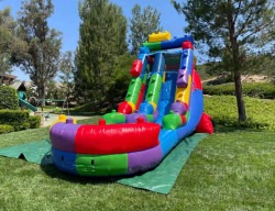 18 ft block themed slide