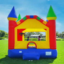 castle themed bounce house