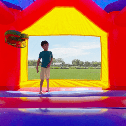 HKBH castle themed bounce house